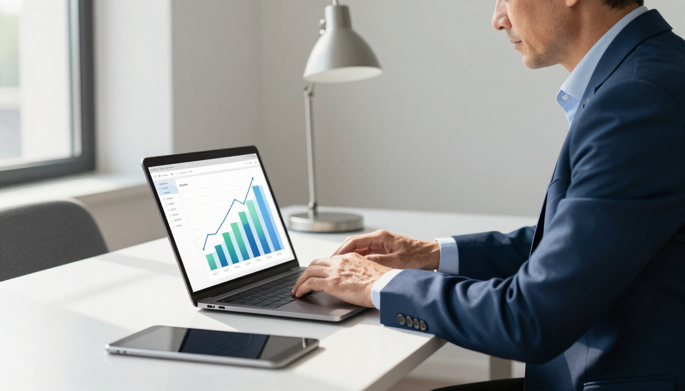 Financial Advisor Working