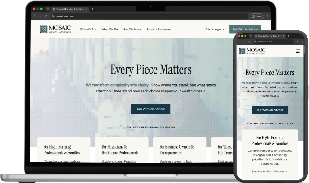 Mosaic Wealth Advisors brand launch case study