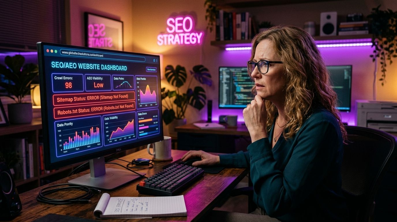 Financial advisor working on high-quality digital marketing strategy for RIA growth.