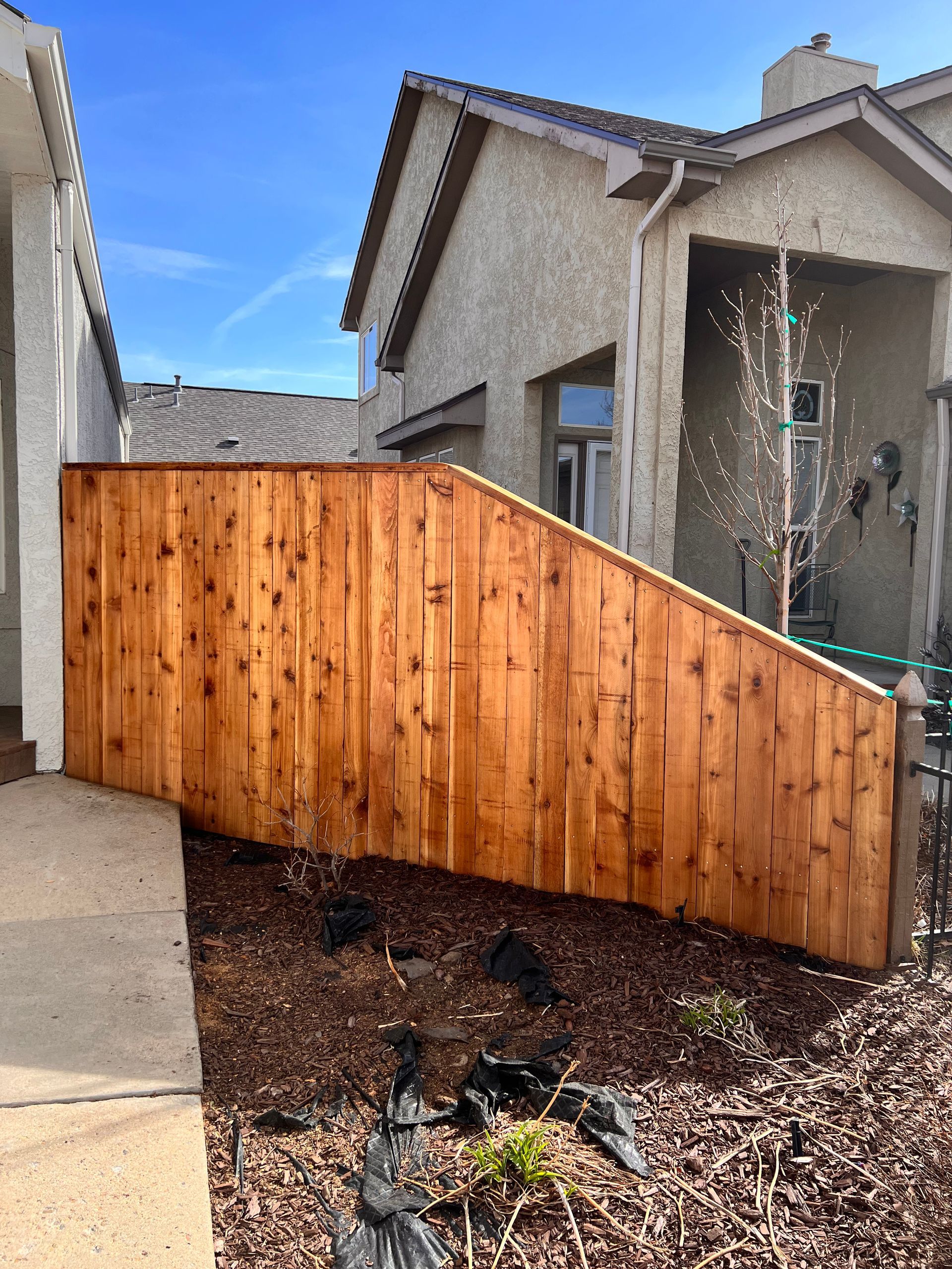 fire damaged fence repair replacement