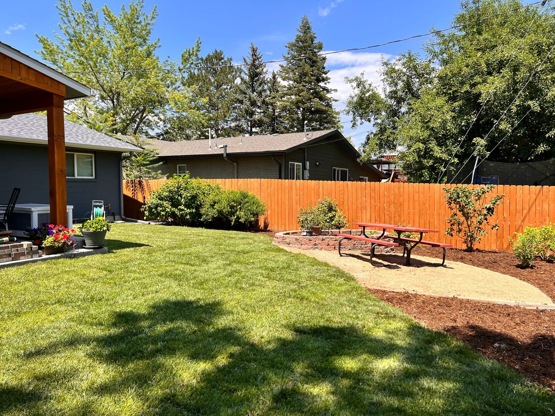 full yard install landscape construction