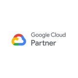 Google Cloud Partner logo: cloud icon in red, blue, yellow, and green with text 