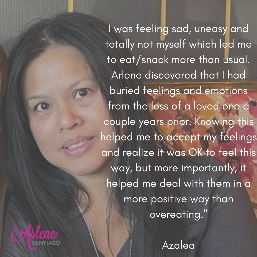 Woman beside text about feeling sad, anxiety, and healing from grief over a loved one's loss