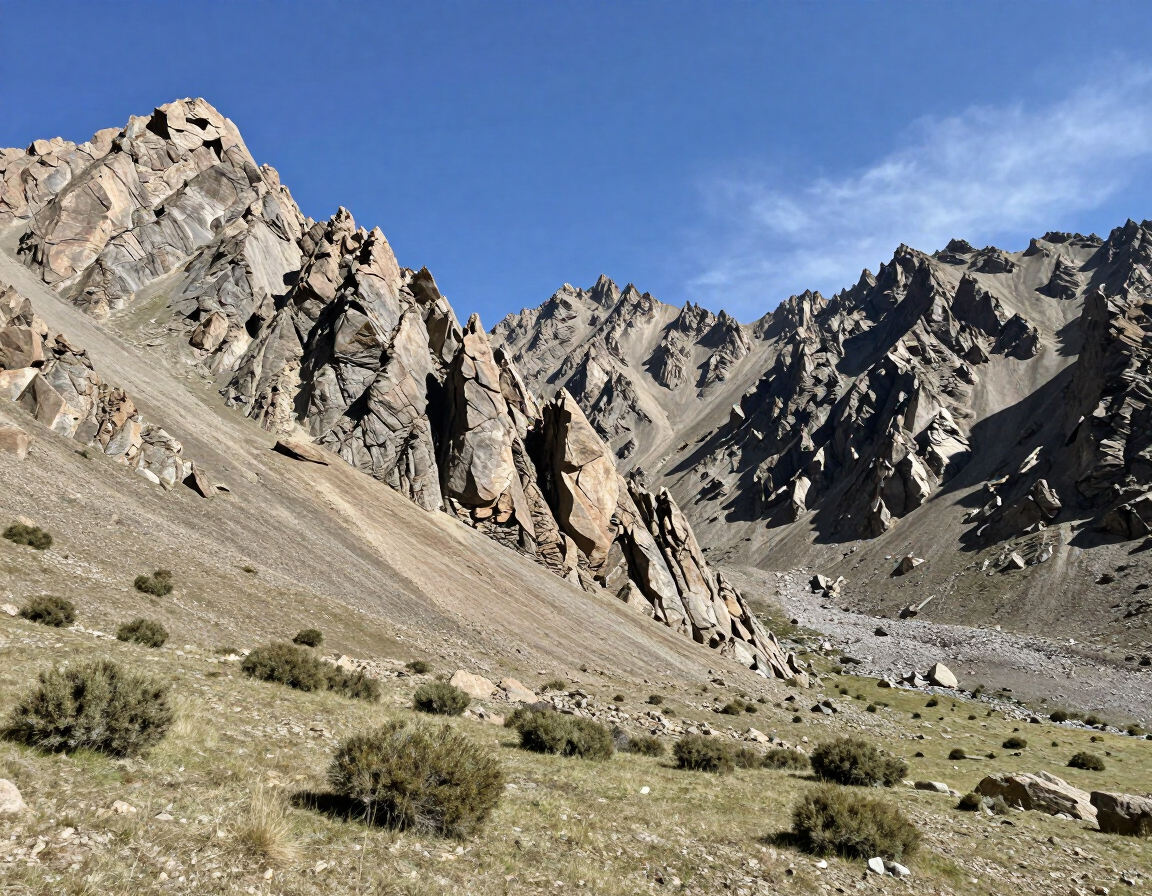 Remote Tajikistan mountain range — Tajikistan mountain hunt and Marco Polo sheep expedition