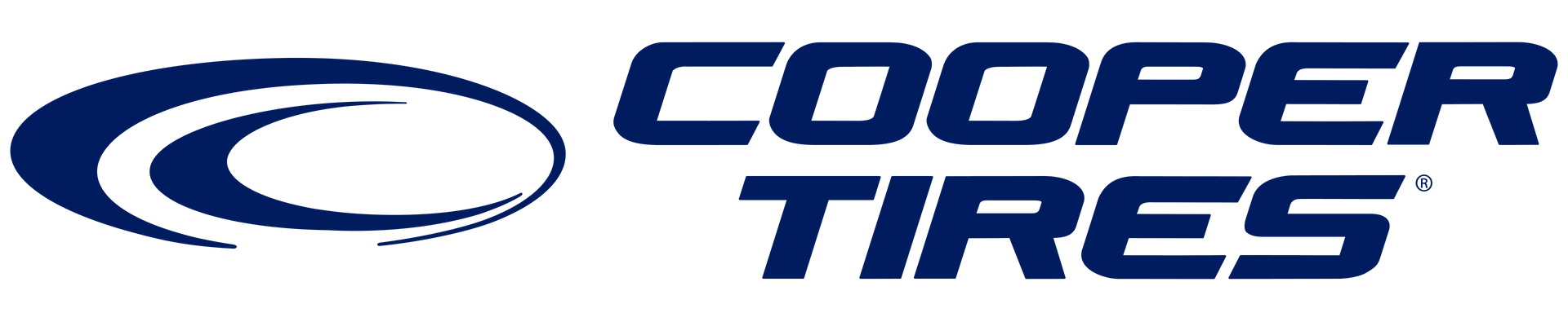 Cooper Tires logo: blue oval graphic and text 