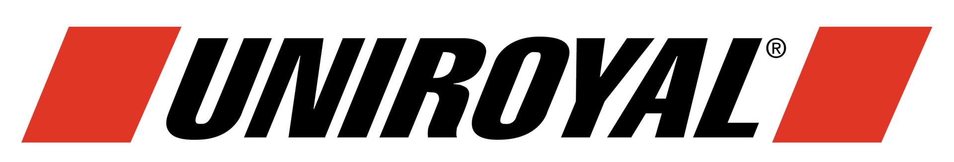 Uniroyal logo in black text with red rectangles.