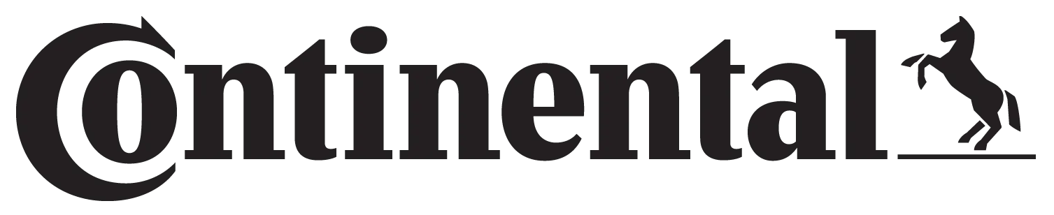 Continental logo in black with a horse-and-rider emblem