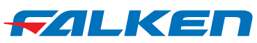 FALKEN tire brand logo in blue text with a red arrow.