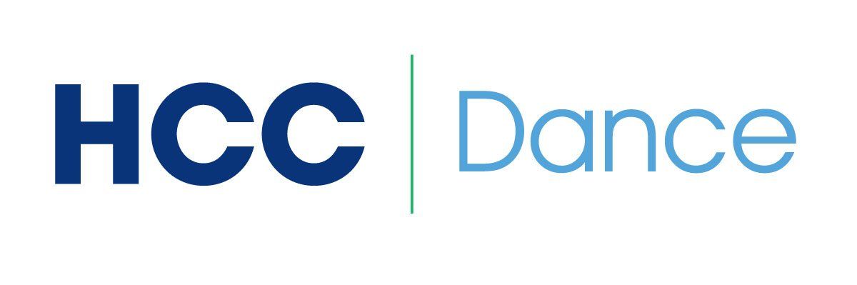 HCC Dance logo with dark blue