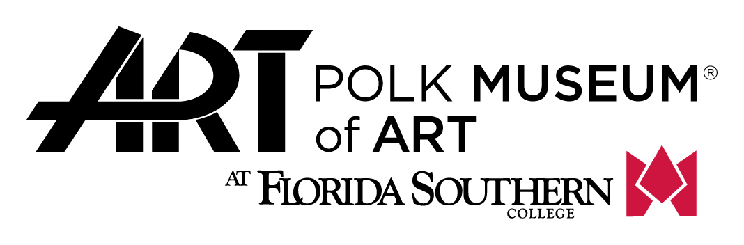 Logo for Polk Museum of Art at Florida Southern College. Features stylized