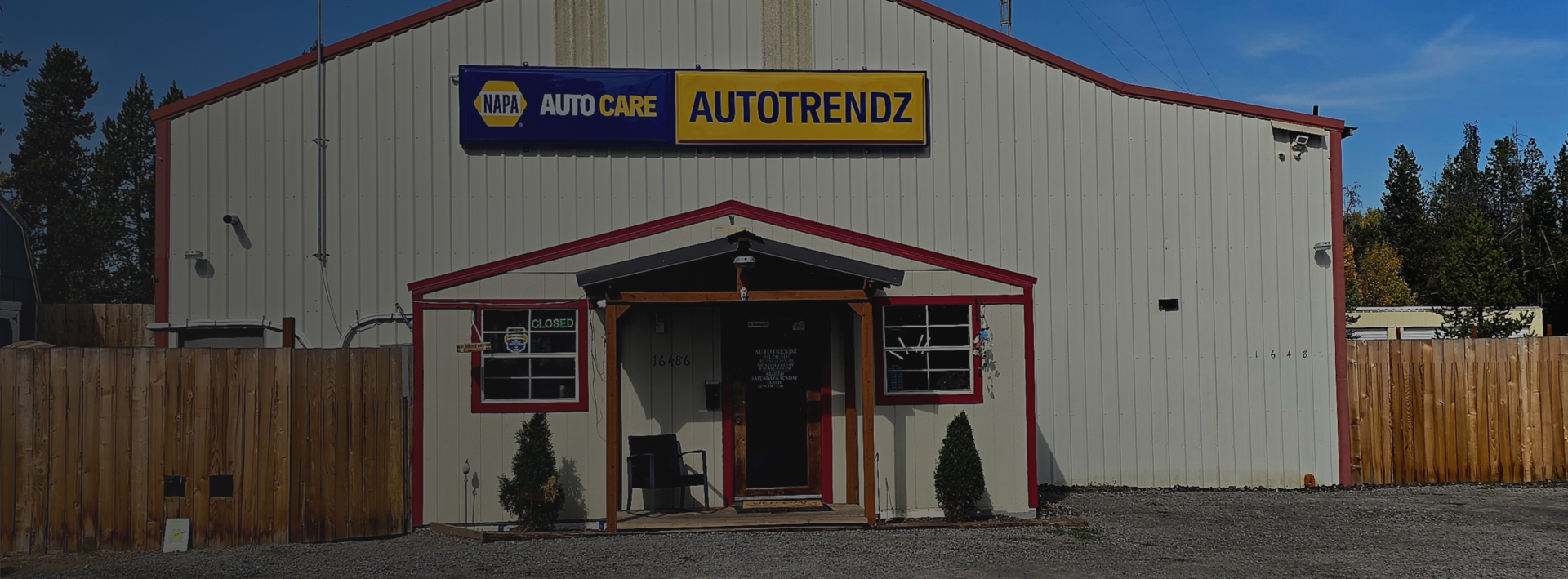 Outside of our auto repair shop in La Pine, OR | Autotrendz