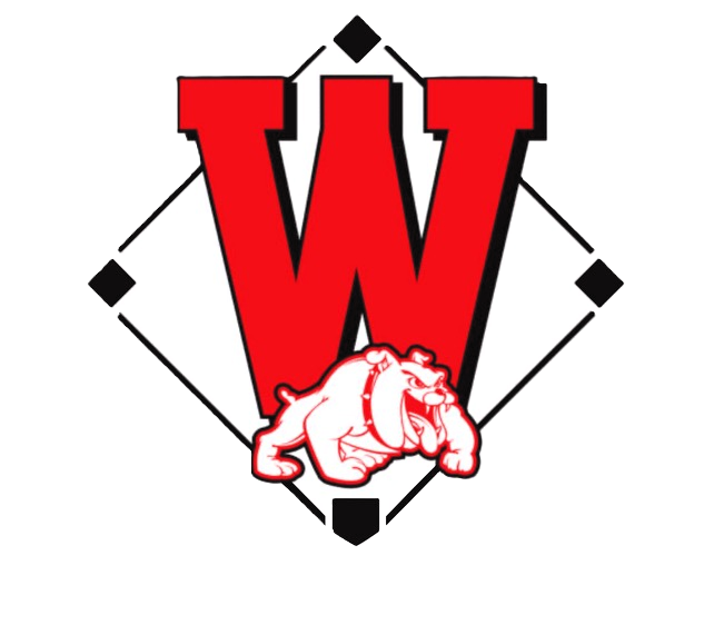 Red "W" logo with a white bulldog at the bottom, inside a black diamond outline.
