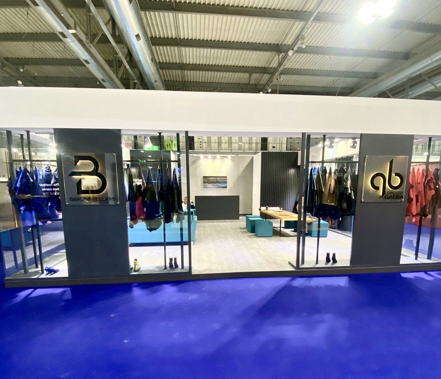 Allestimenti Cusano Stand, Lineapelle Milano, stand NBarone Pellami