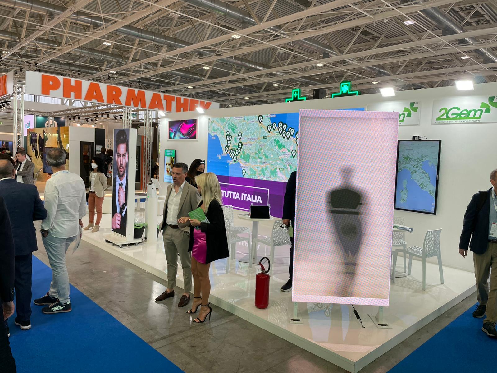 Stand Pharmatek allestito da Cusano Stand alla fiera Cosmofarma