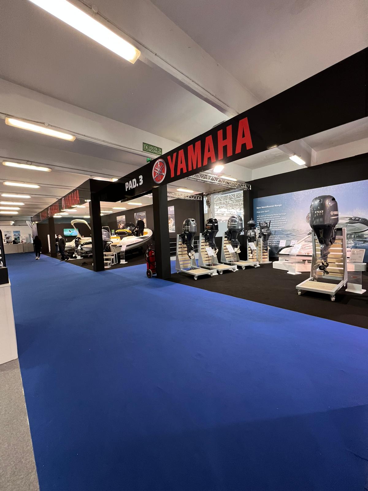 Allestimenti Cusano Stand, Fiera Nautic Sud Napoli, stand Yamaha