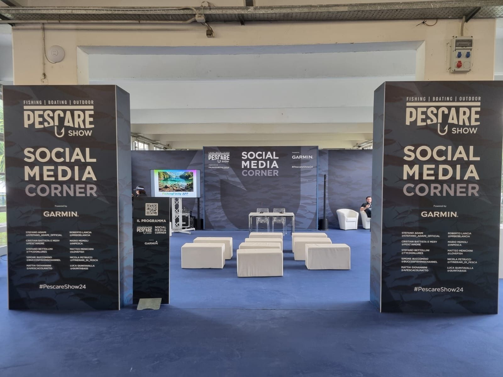 Allestimento Social area Pescare Show