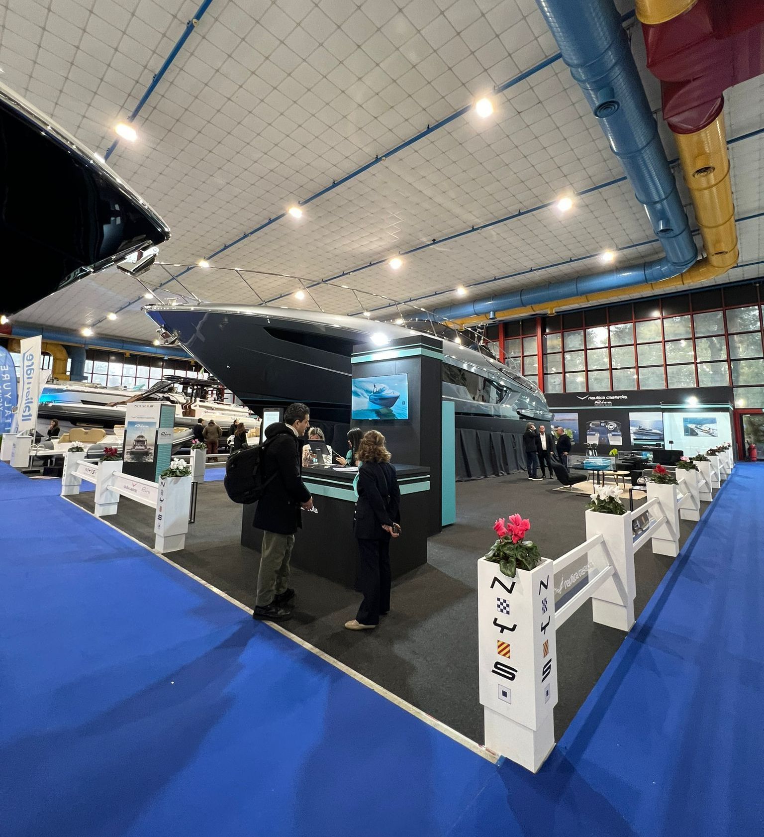 Stand allestito presso la Fiera Nautic Sud, Napoli