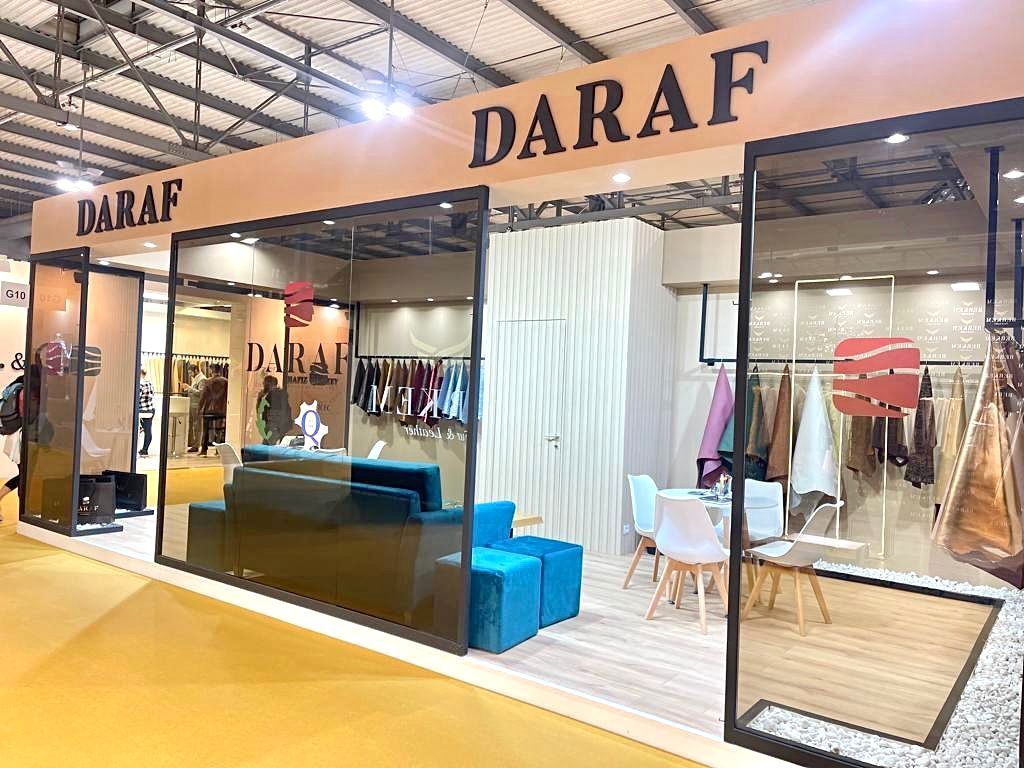 Allestimento stand Daraf, Lineapelle Milano
