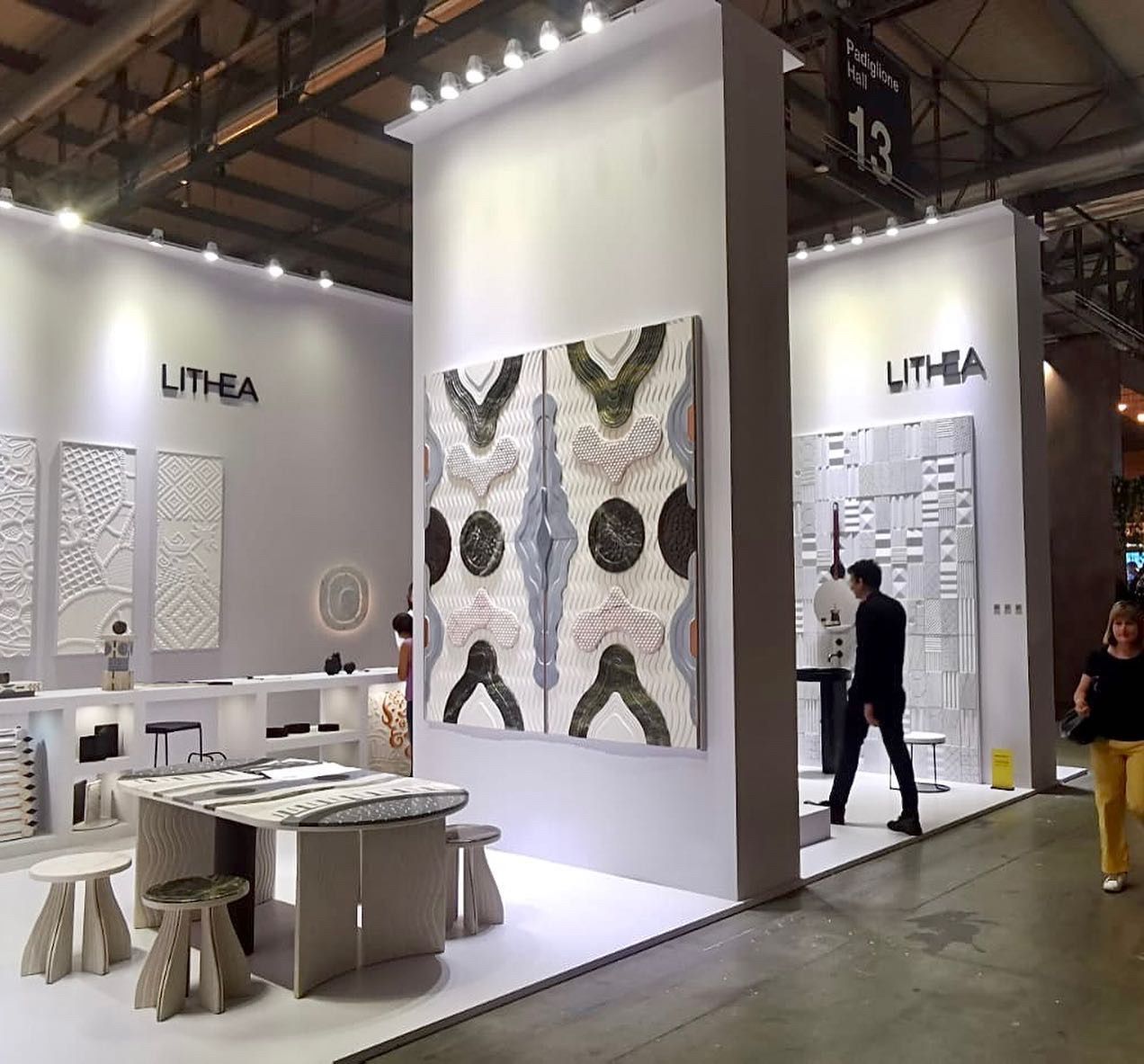 Stand Lithea Salone del mobile Milano, stand allestito da Cusano Stand