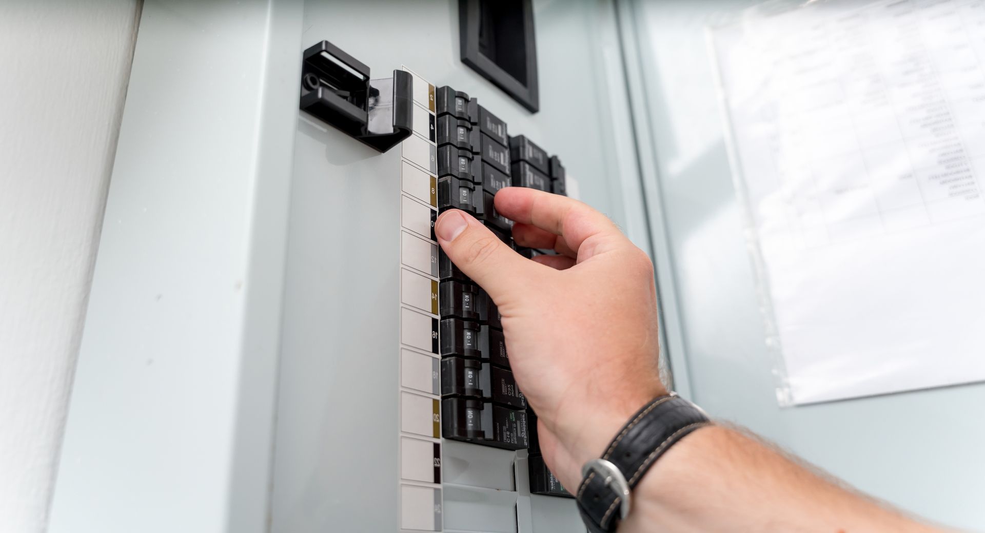 Whole-home surge protection installed to help protect a Miami home during hurricane season.