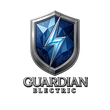 Guardian Electric logo with blue shield and lightning bolt emblem