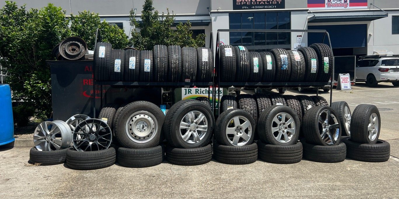 Tyres Central Coast Display At Local Tyre Shop