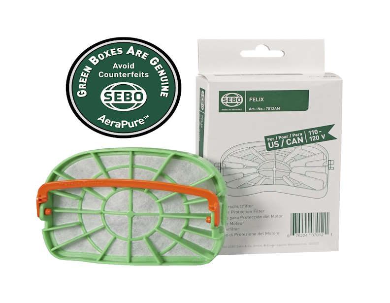 SEBO Airbelt E3 Premium — SEBO FELIX/DART Pre-Motor Filter — 7012AM