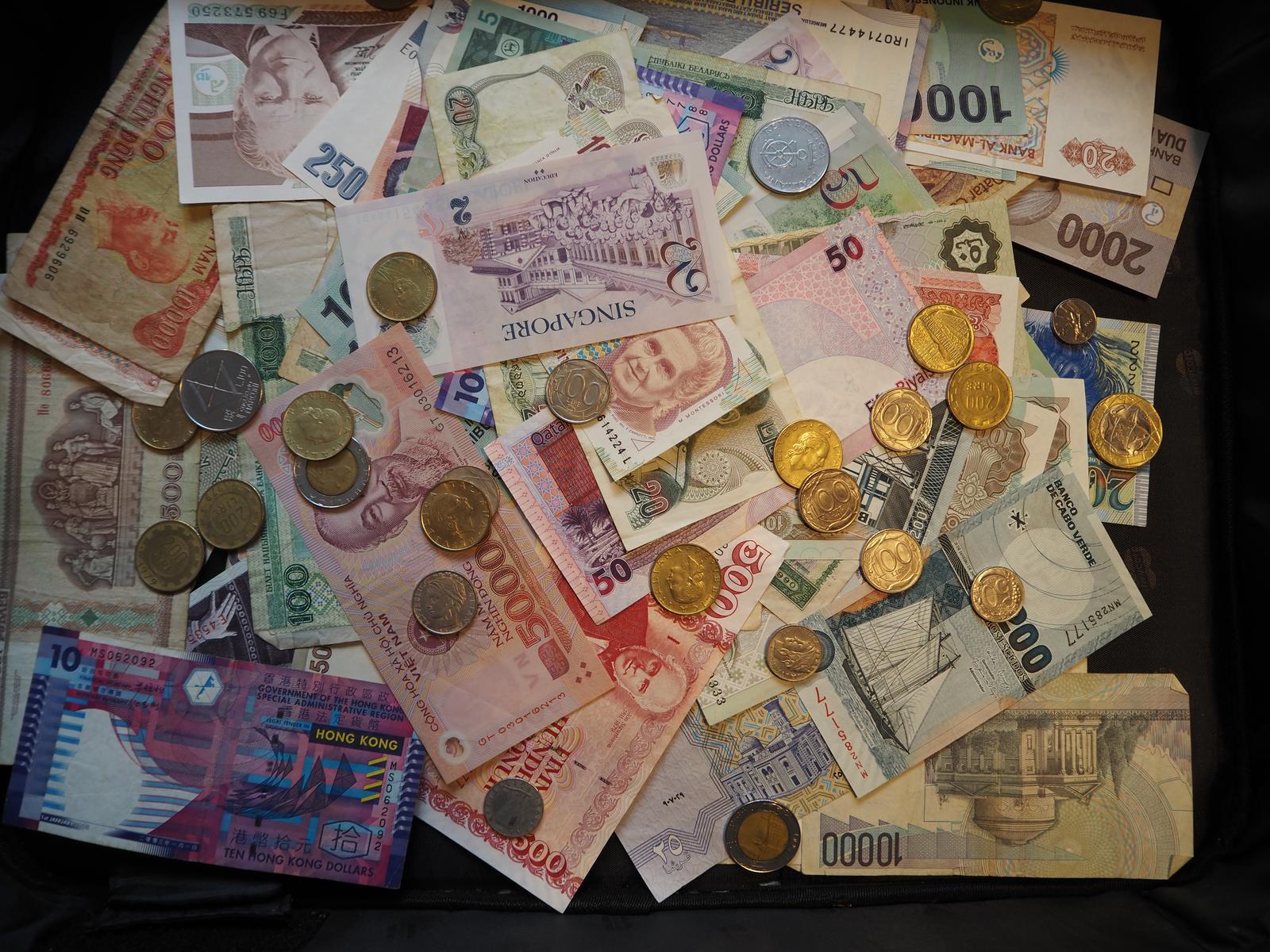 paper and coins money currency