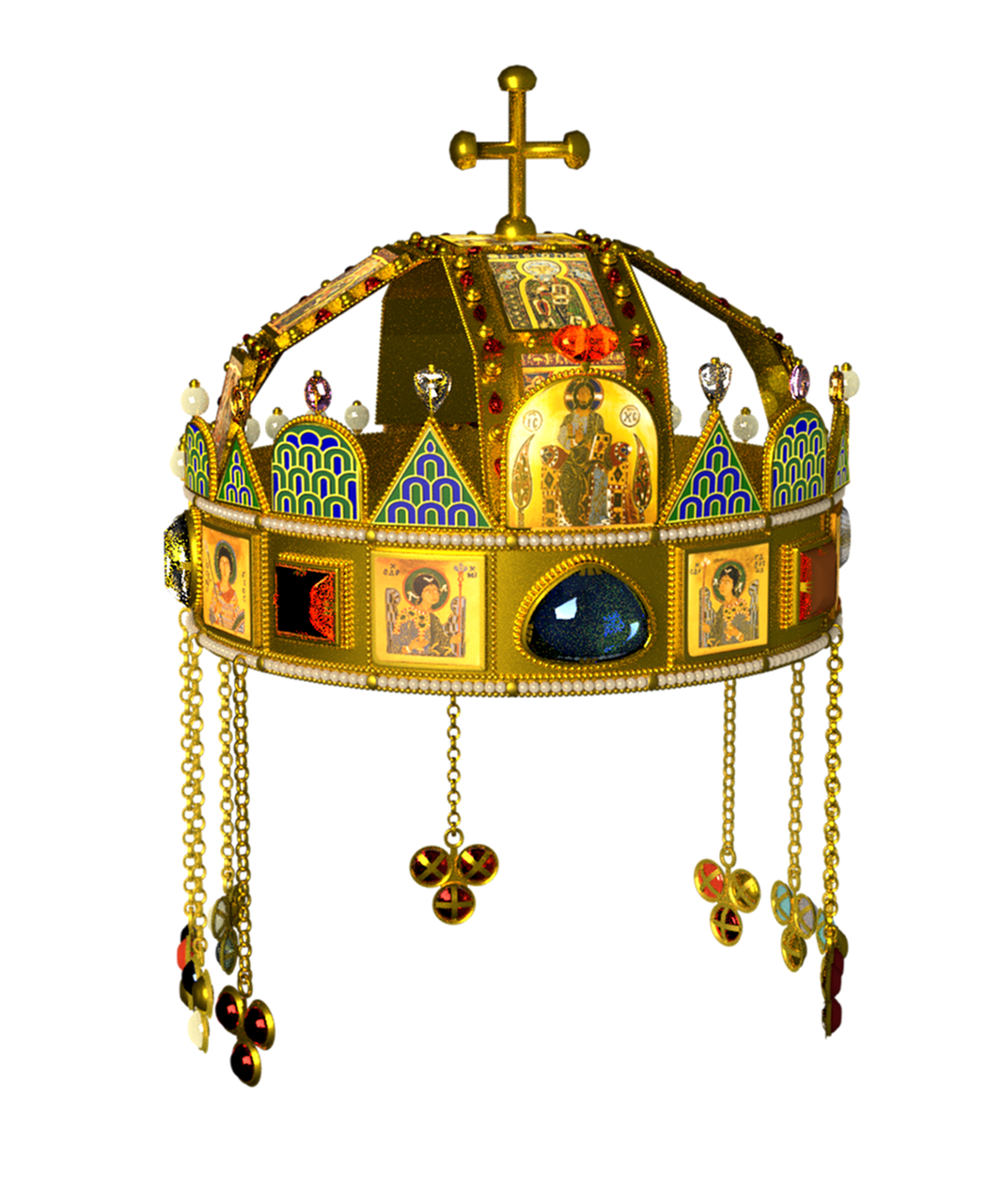 Aynur Sieraden – handgemaakt zilveren sieraad met Hongaarse kroon en emaille, uniek en gedetailleerd ontwerp