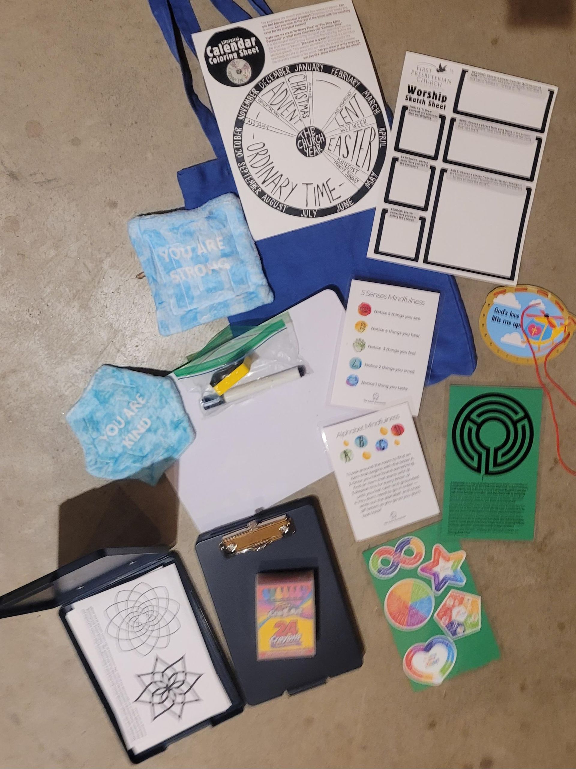 Children's Worship Bag Contents