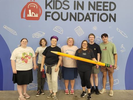 Teens at local service project.