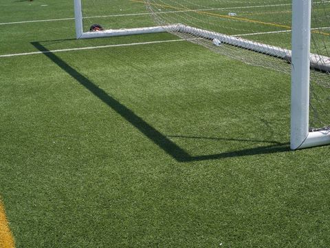 Artificial turf fitted for school football