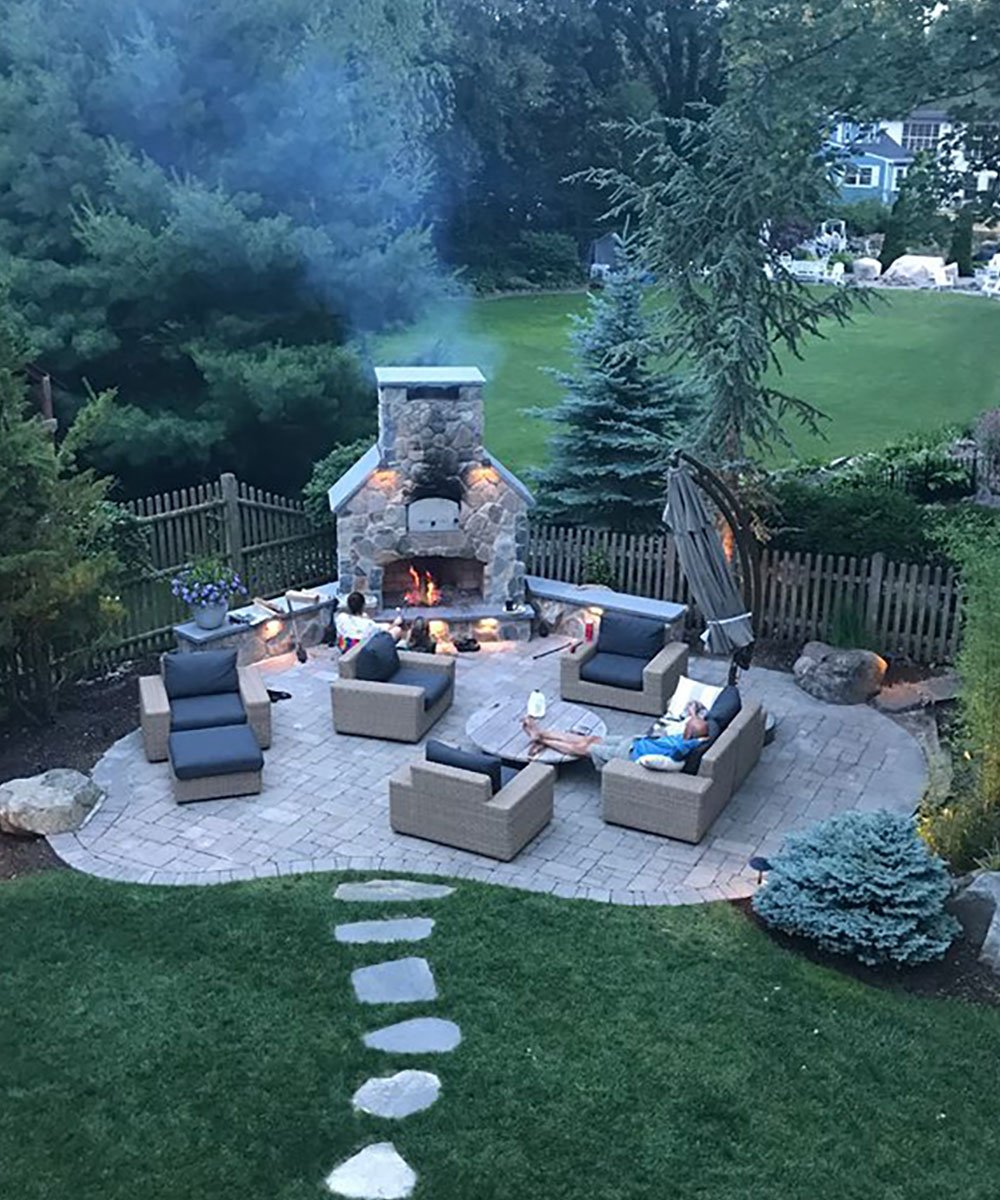 Outdoor Fireplace Inspiration Image Gallery