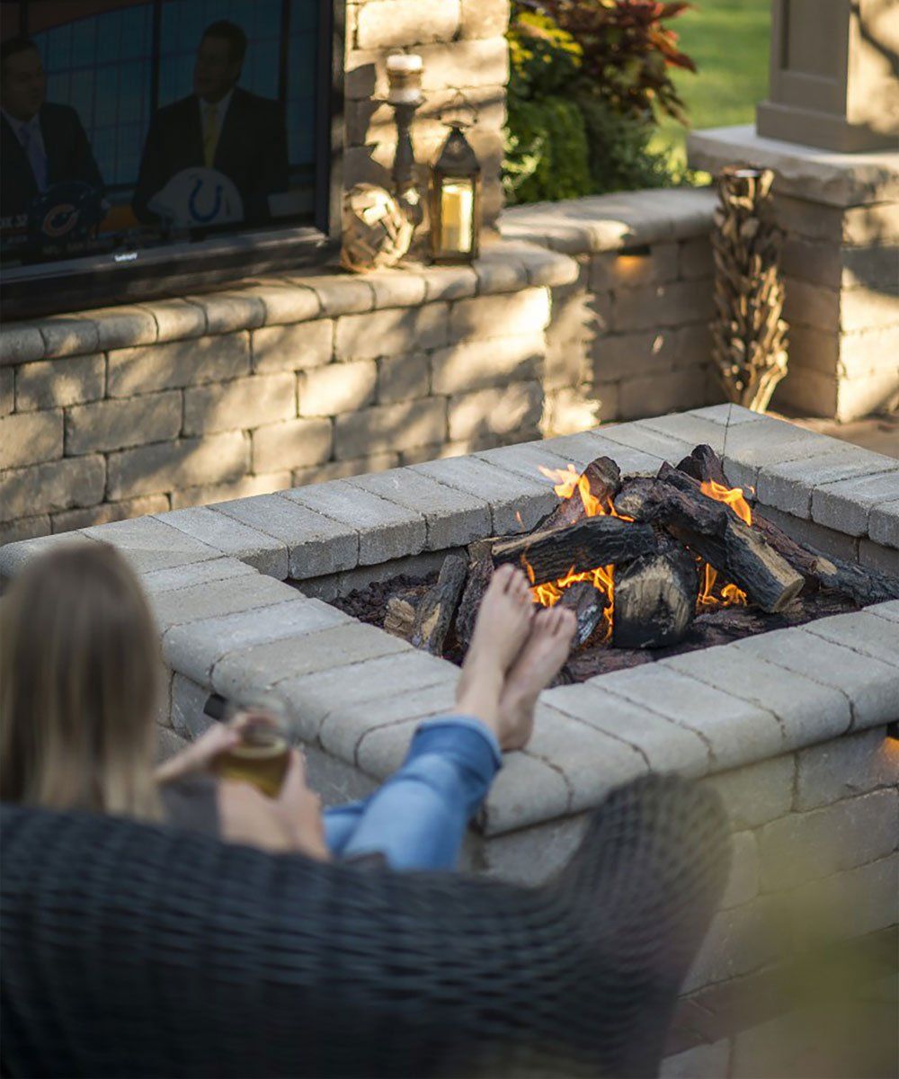 Fairlawn Ohio rectangular fire pit