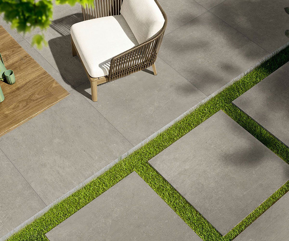 Grigio outdoor porcelain tile pavers ohio