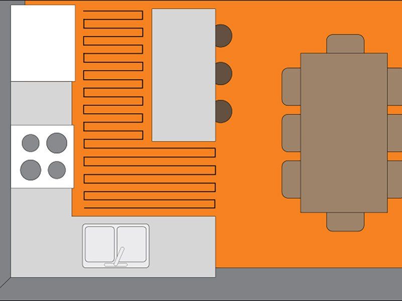 schluter ditra floor heating zones