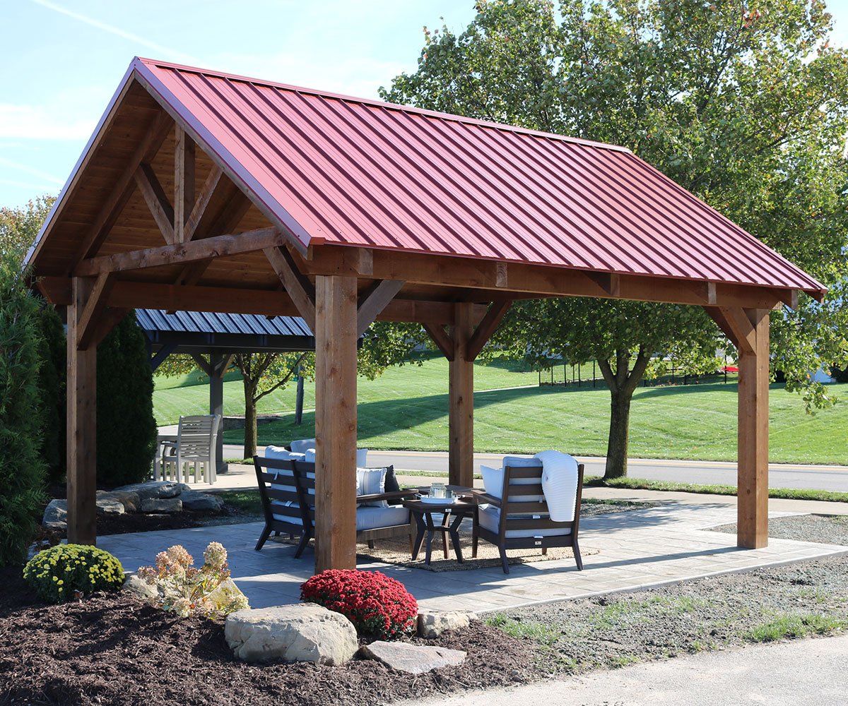 Outdoor Structures Mesa Wood Pavilion for Columbus Ohio