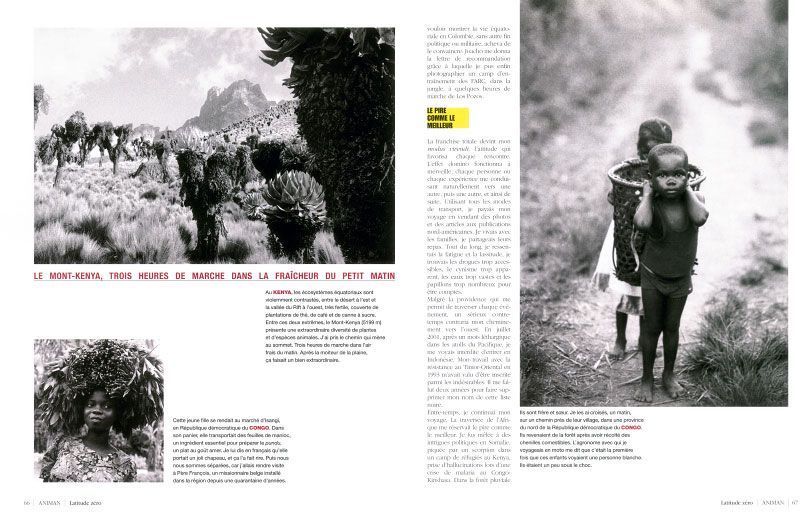 ANIMAN latitude zero reportage 1e