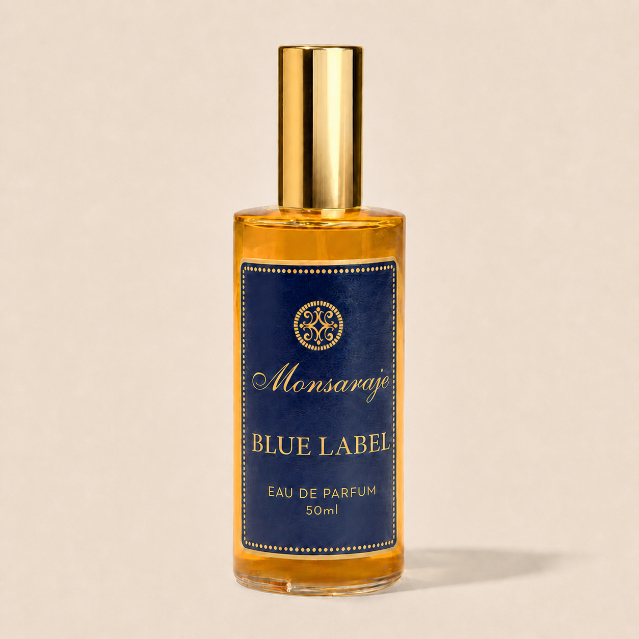 Monsaraje Blue Label Eau de Parfum bottle
