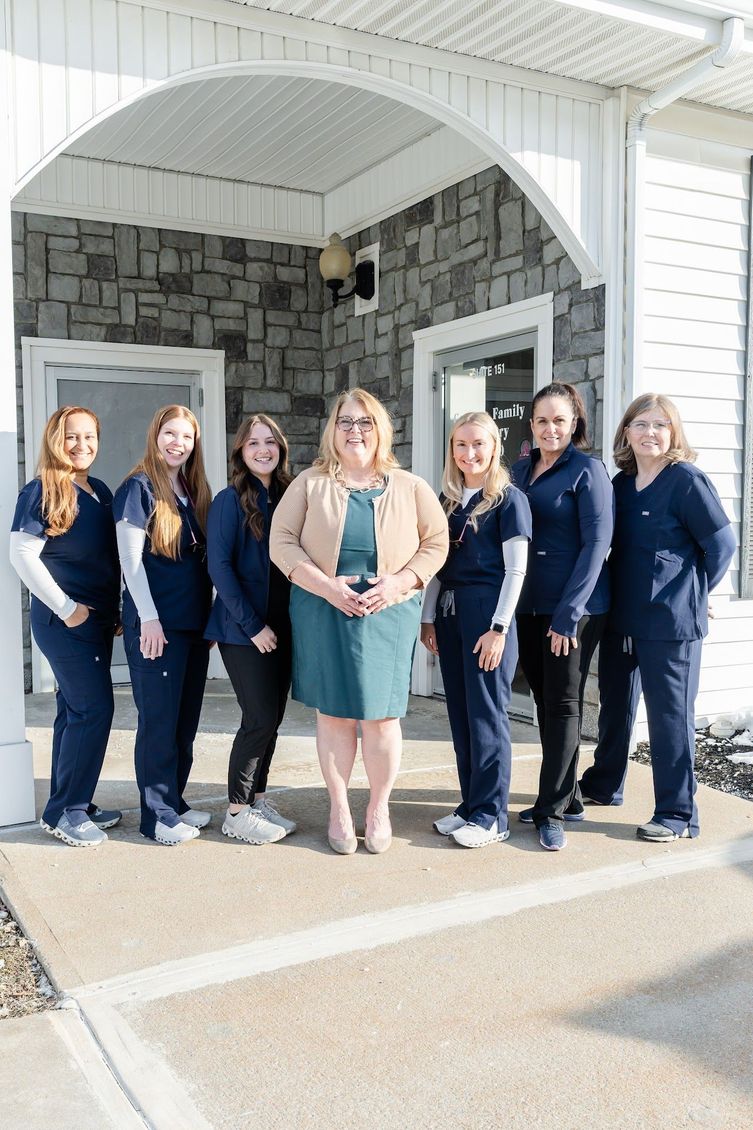Dr. Christina Cocozzo and the Cocozzo Family Dentistry team outside the office in Malta, NY