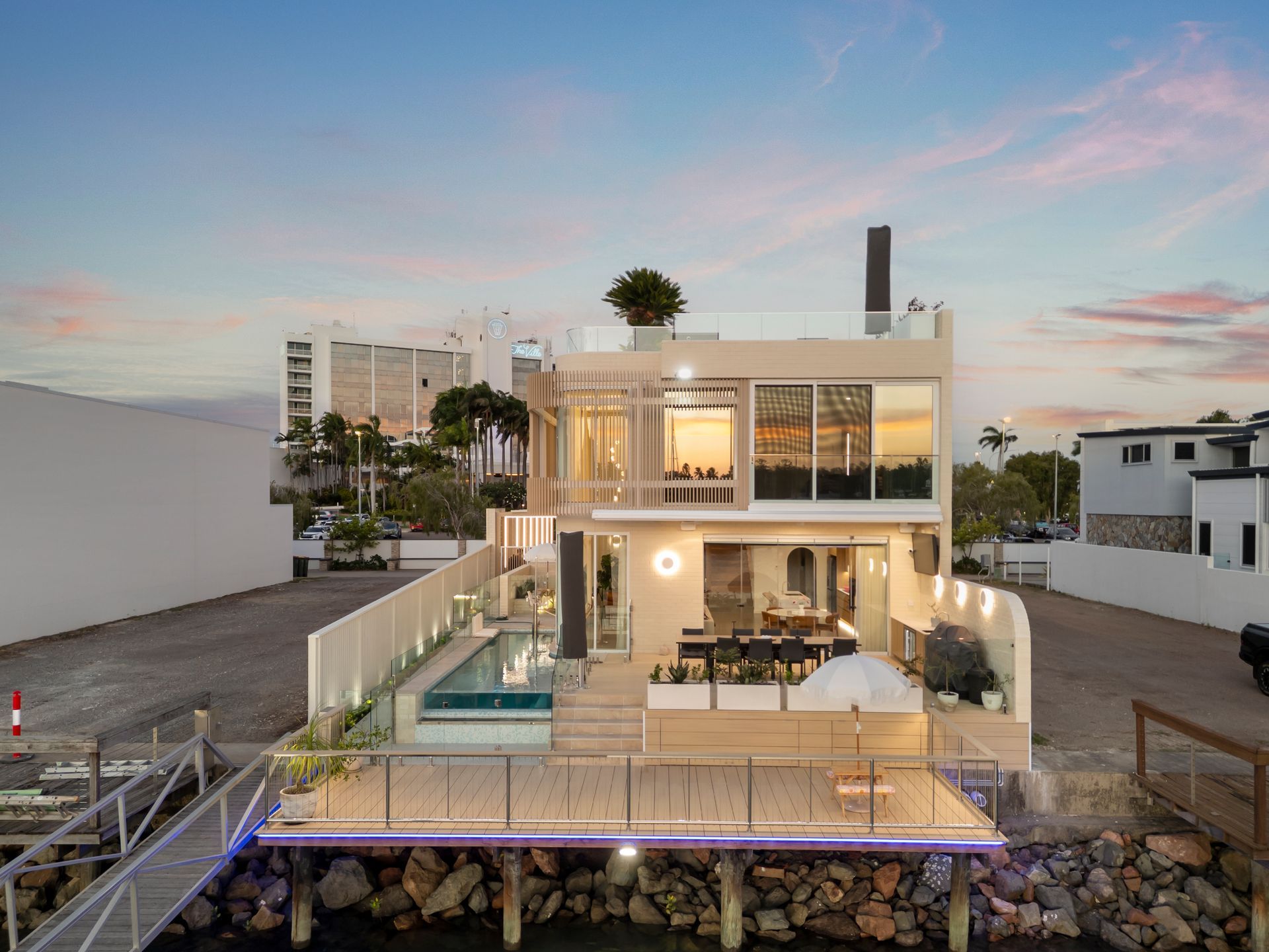 Modern Beachfront House With Glass Balconies — Simon Bell Constructions in Alice River, QLD