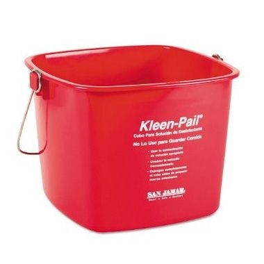KLEEN PAIL 6QTS RED