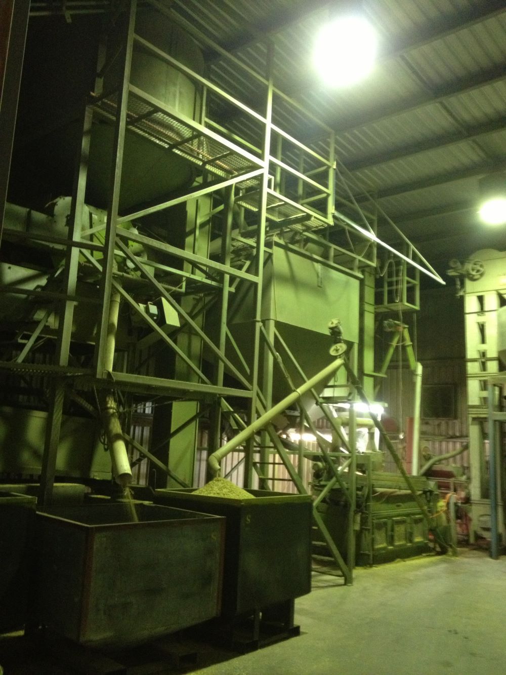 A Large Metal Structure With Stairs Leading Up to It — Wallamore Grain & Produce In Quirindi, NSW