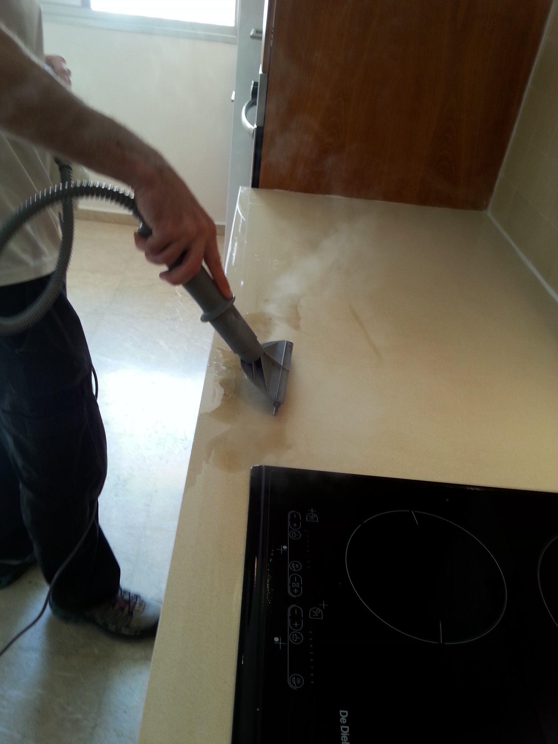 steam treatment for marble