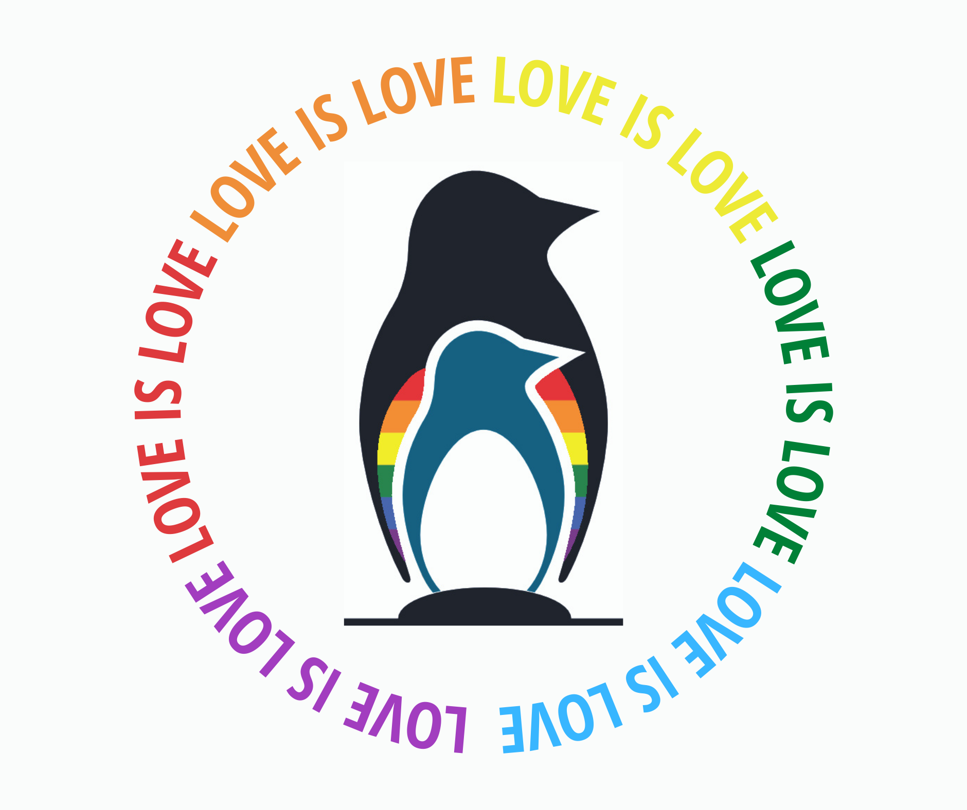 Priority Care Pediatrics rainbow Pride logo saying 