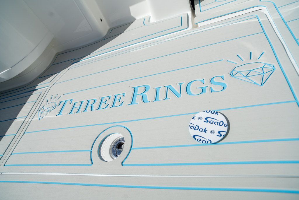 White boat deck with