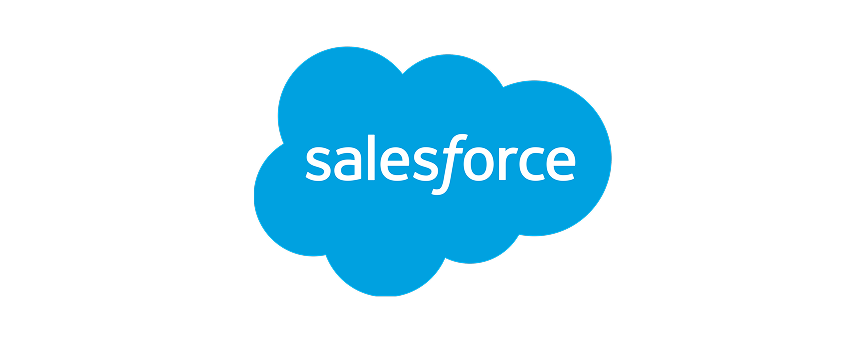 Salesforce logo: a blue cloud with 