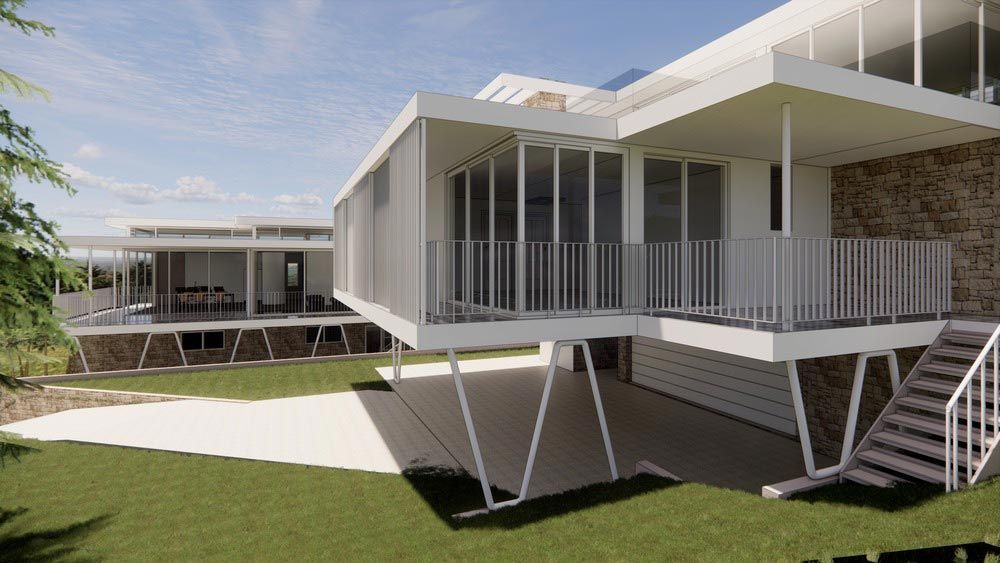 An Artist 's Impression of a Modern House — DeBu Studios In Russell Vale, NSW