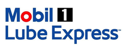 Mobil 1 Lube Express logo in blue, red, and black text