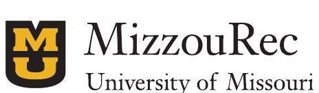 MizzouRec logo with gold and black MU emblem and University of Missouri text